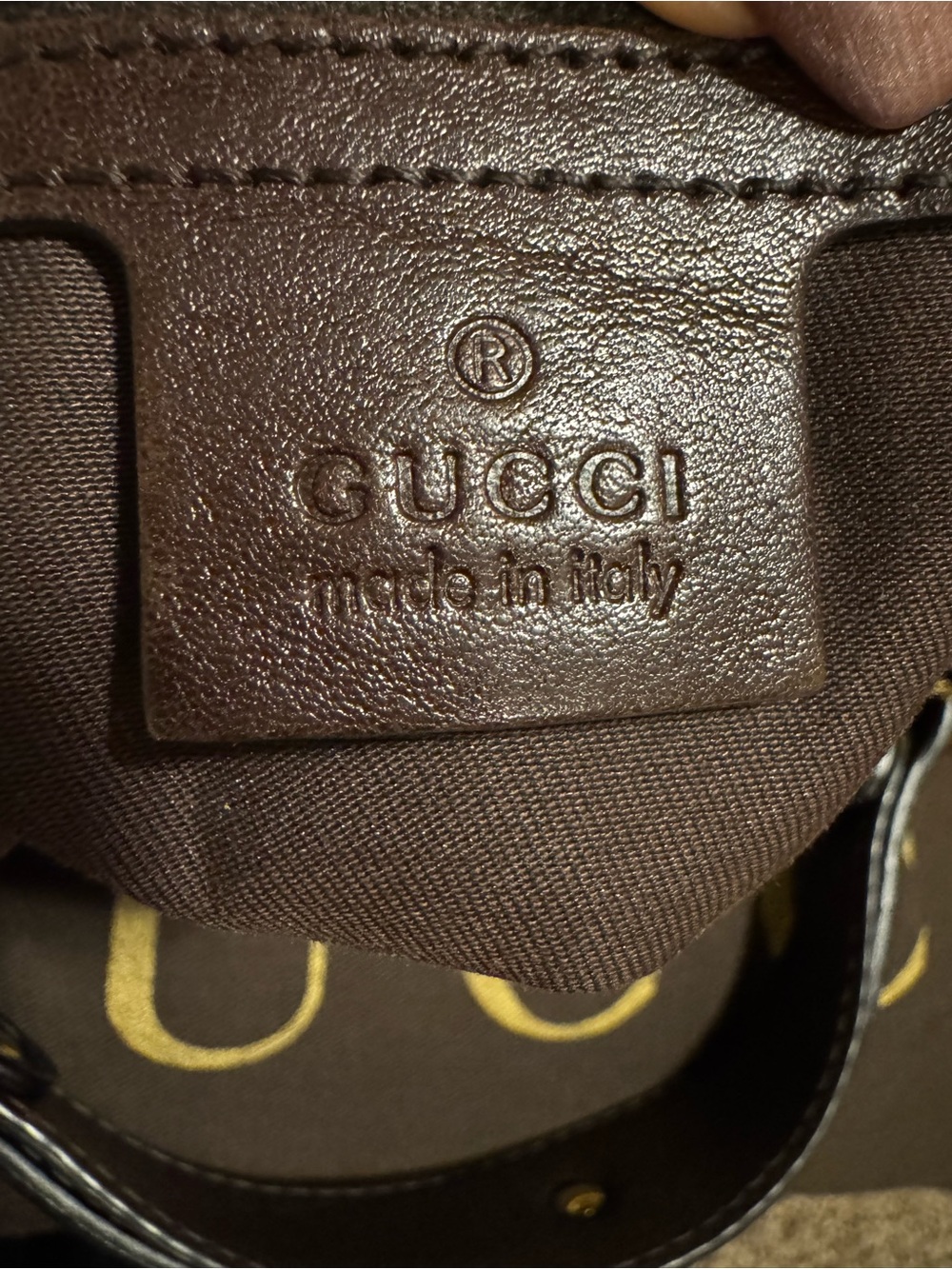 ❤️ Authentic Gucci GG Canvas & Leather Hobo Purse W/ Original Dust Bag & Box ❤️ - Picture 7 of 16